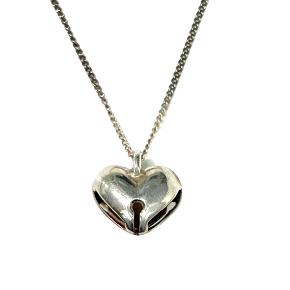 TIFFANY Co Necklace Choker Heart Bell Sterling Silver
